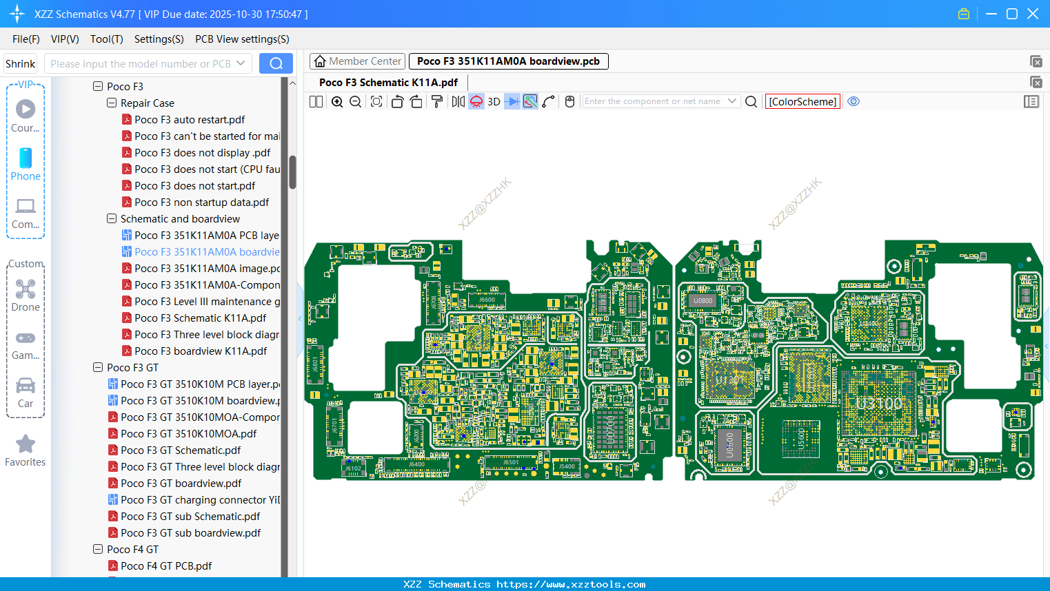 Xiaomi Poco F3 351K11AM0A Boardview